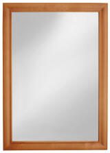 Zrcadlo 40 x 50 cm olše dřevěný rám JUPITER